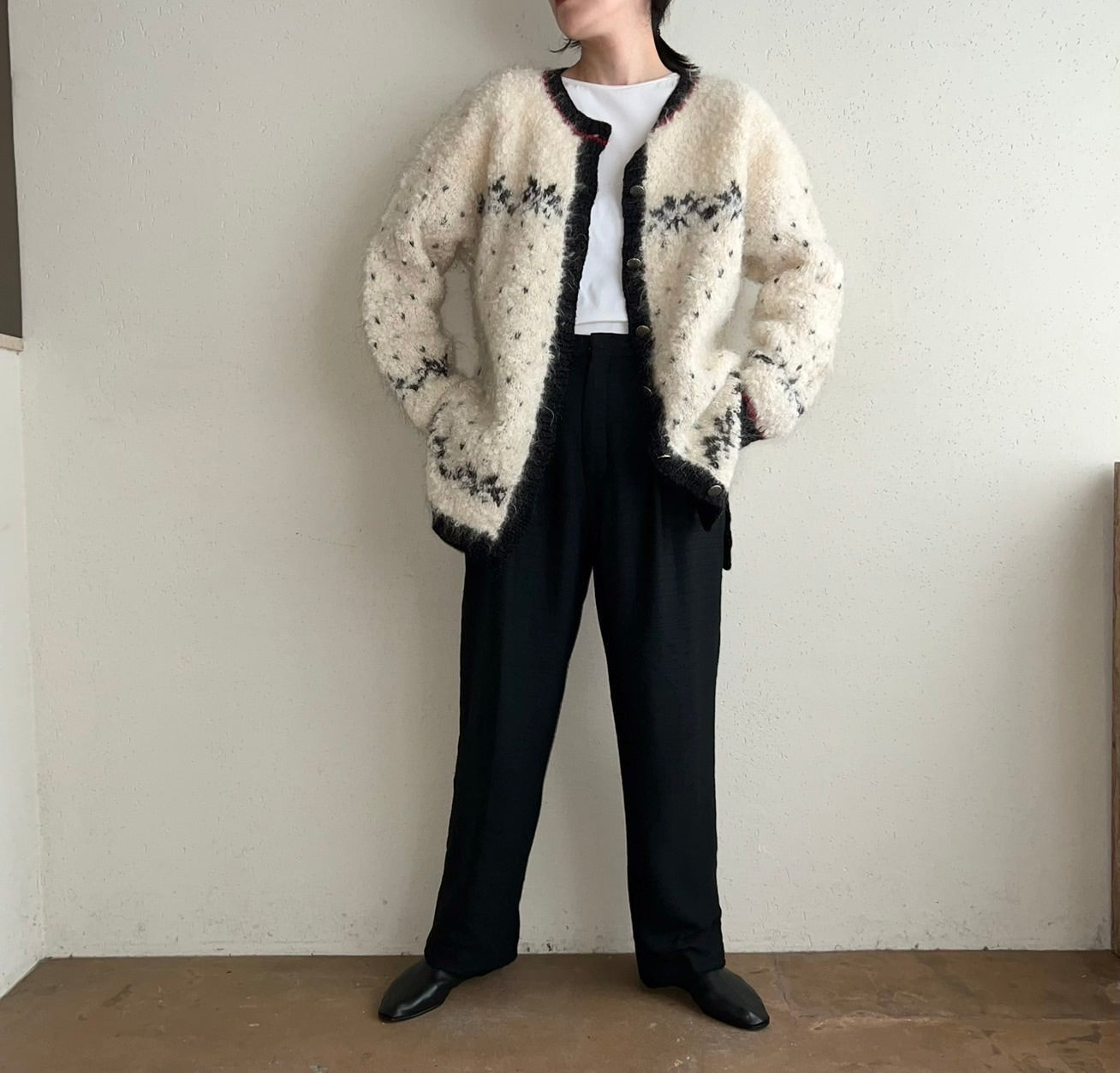 90s Mohair Hand Knit Cardigan
