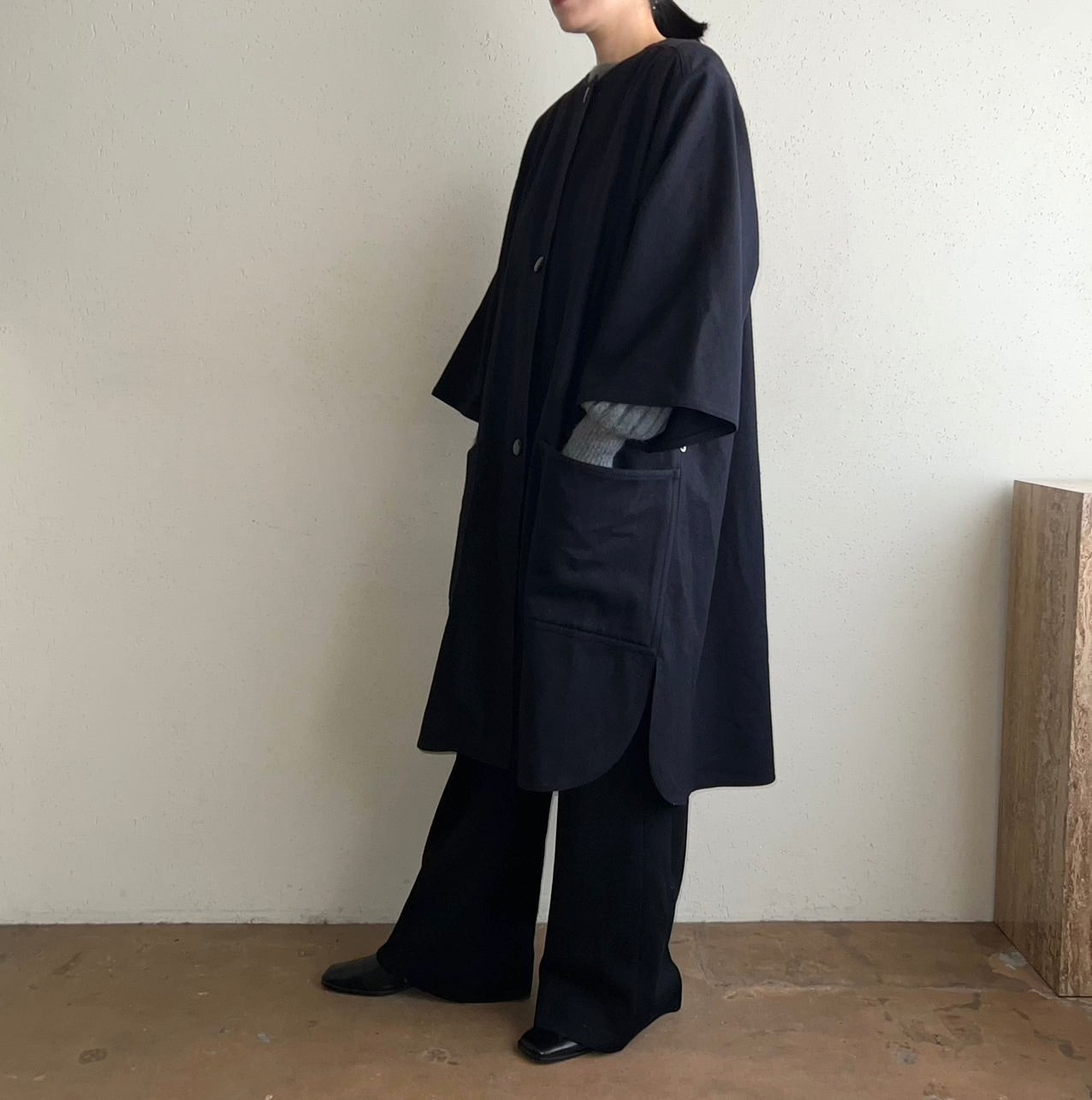 90s Navy Coat