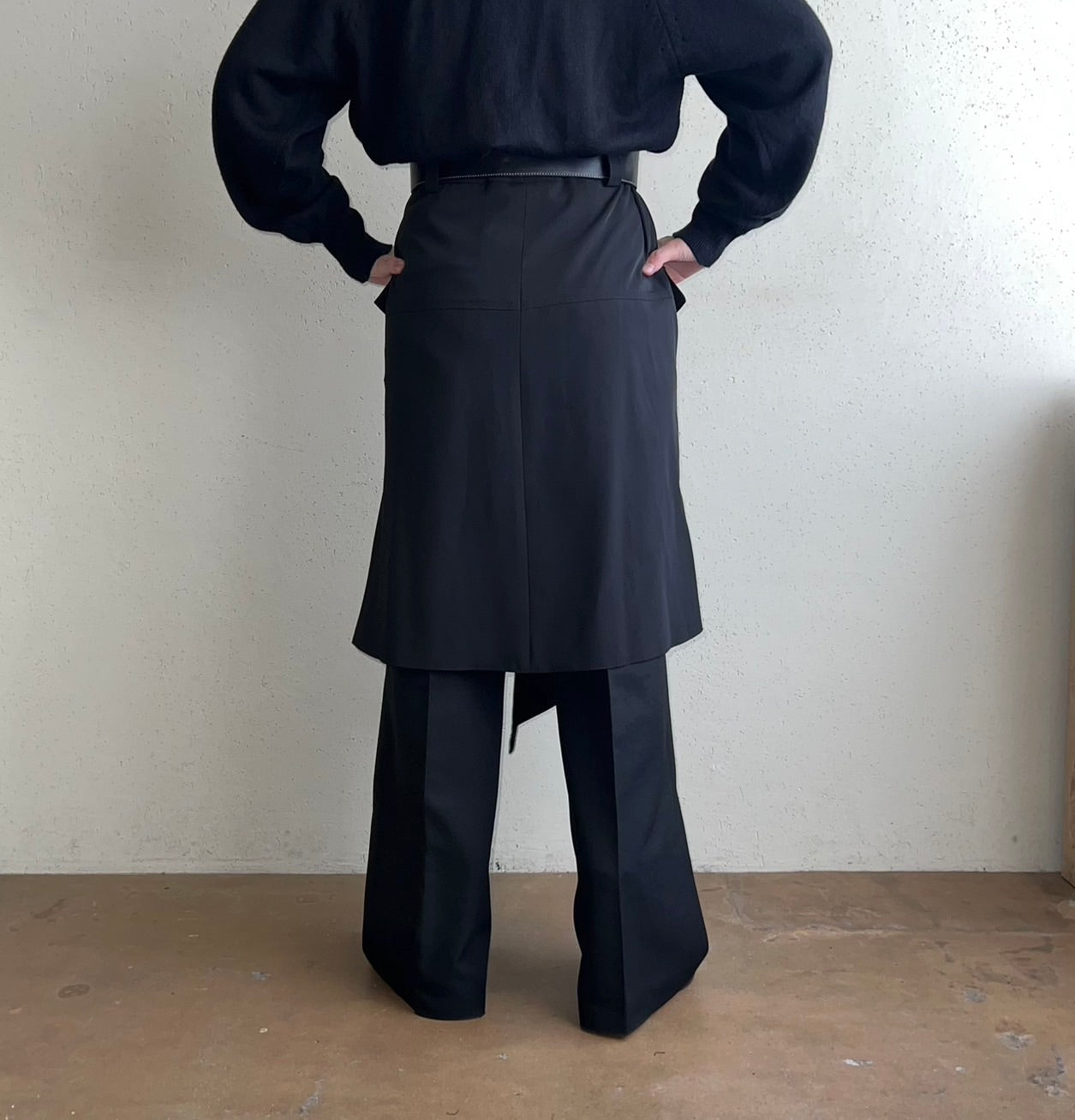90s Zipped Design Skirt Made in France