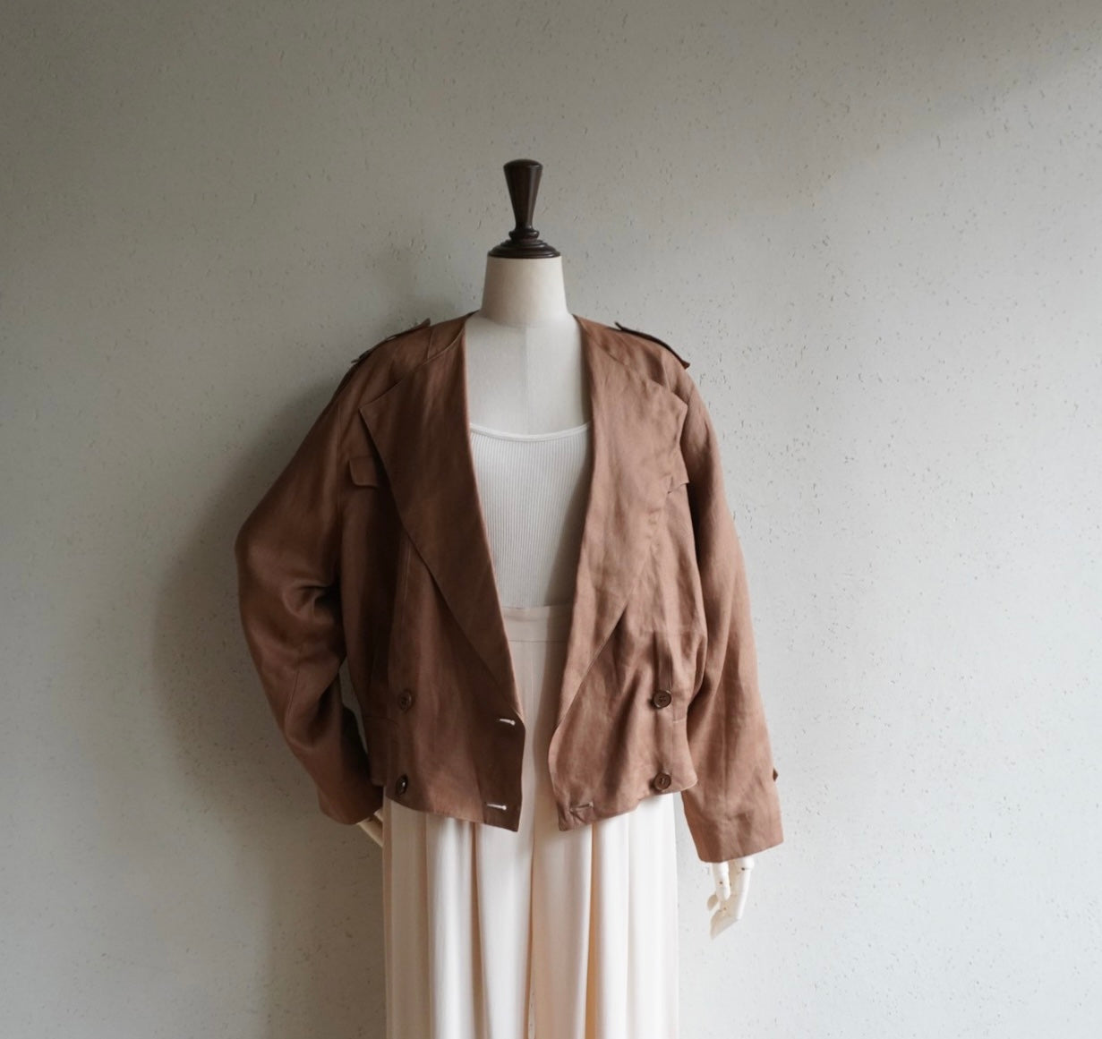 80s Linen Jacket Made in Italy