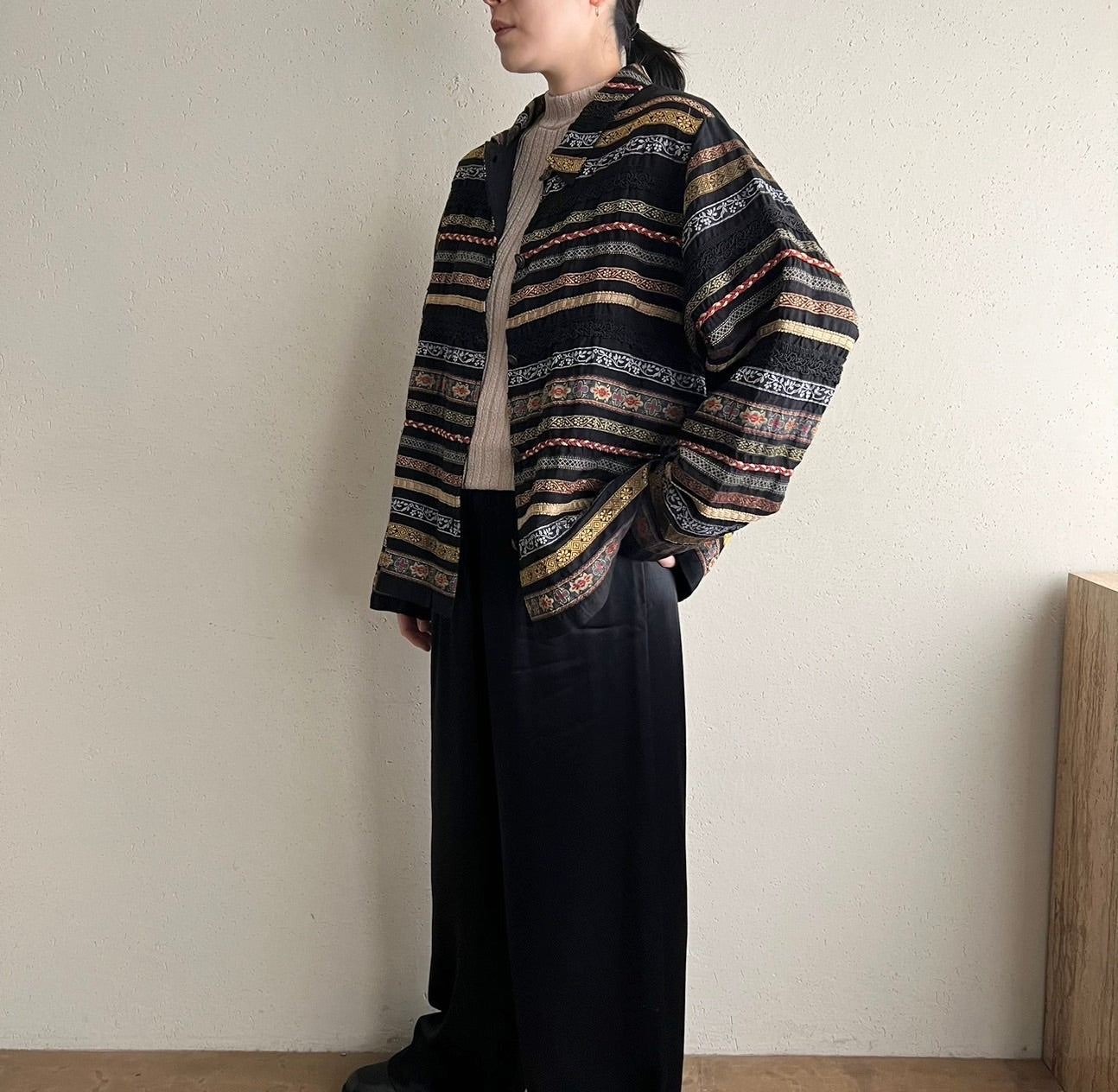 90s Design Silk Jacket