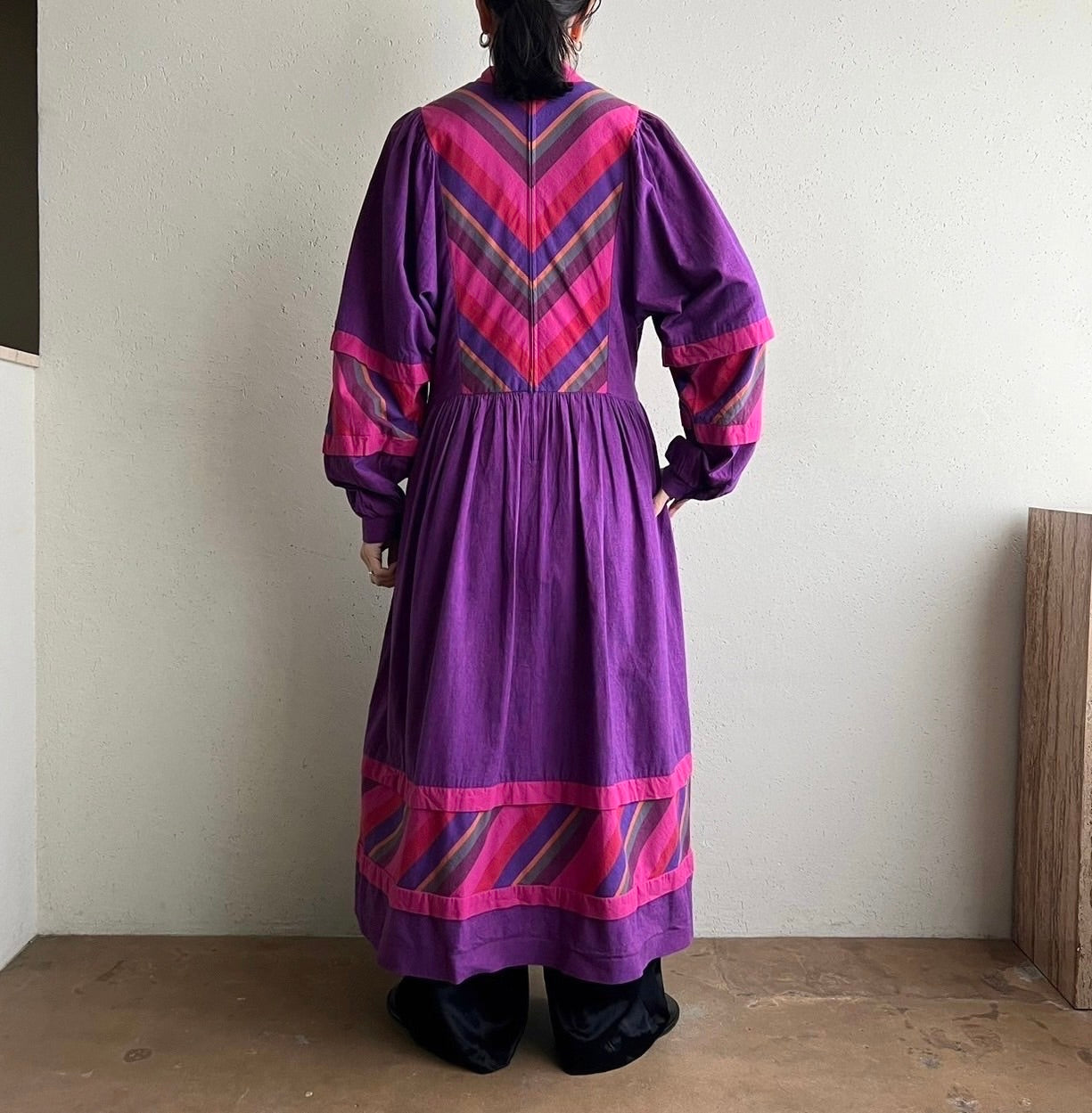 80s "Westfalenstoffe" fabric Dress Made in W.Germany