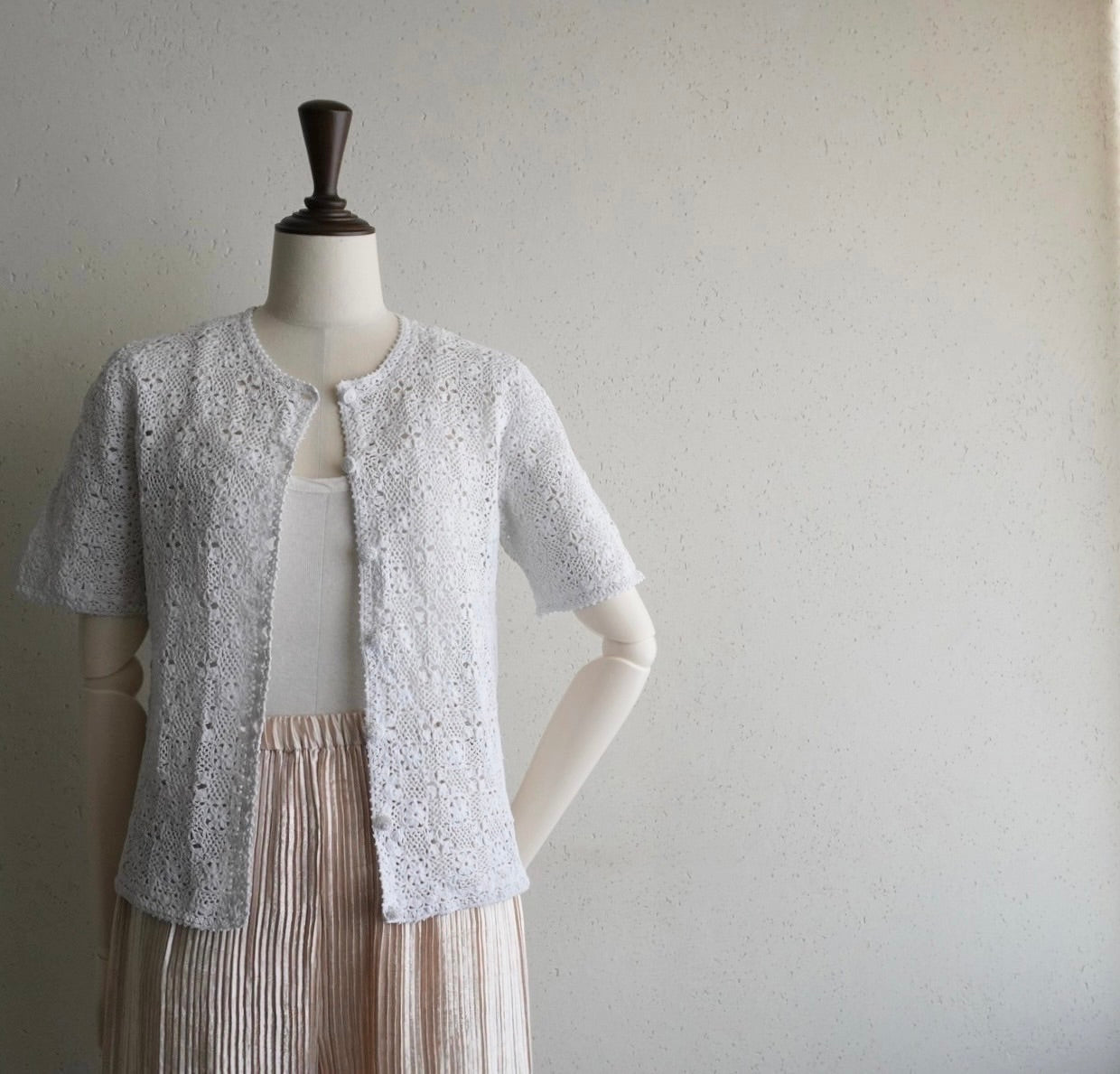 80s Hand Crocheted Top