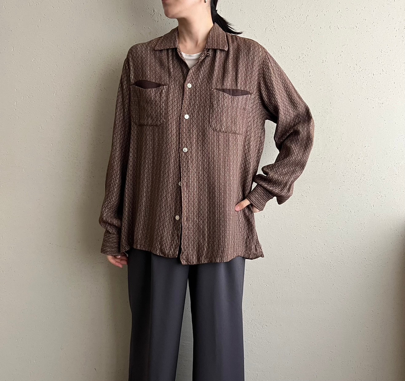 60s "SPIRE" Pattern shirt