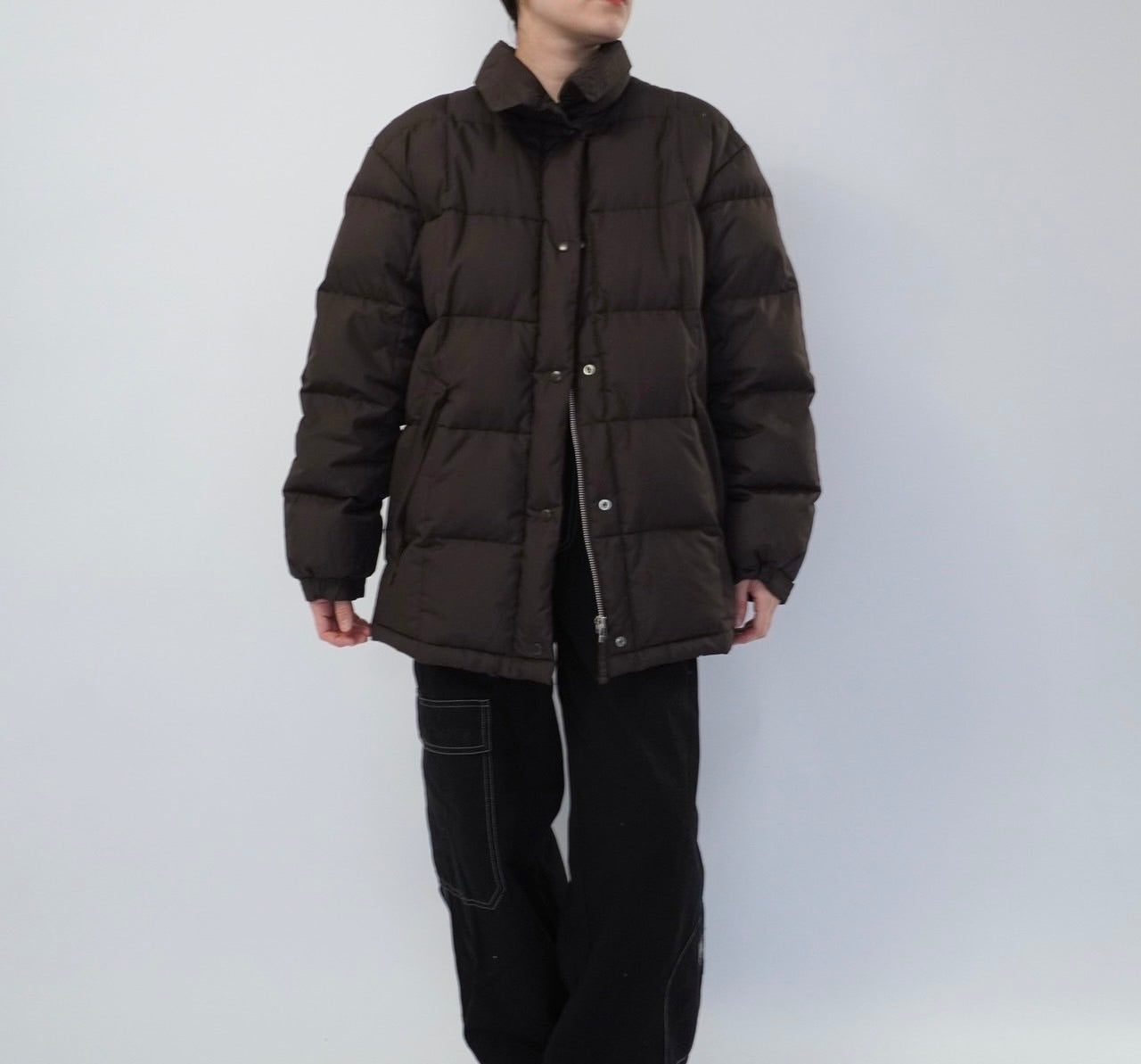 90s Brown Down Jacket