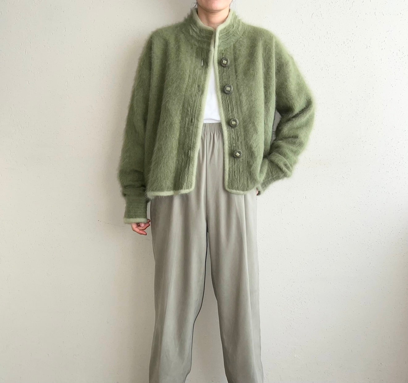 90s Angora Knit Jacket