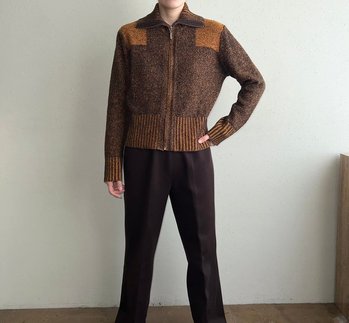 90s Silk Zipped Knit