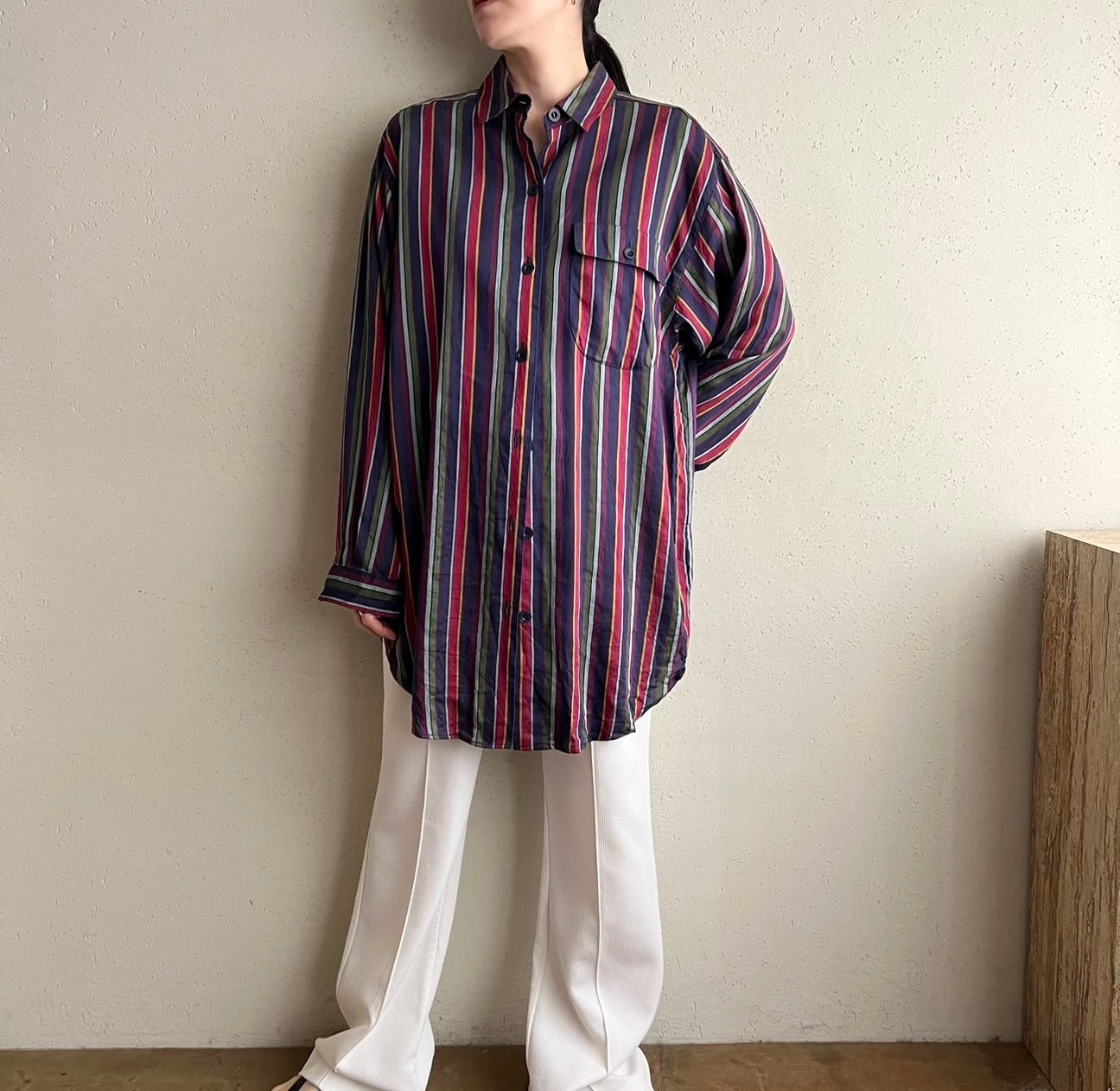 90s Striped Shirt Made in USA