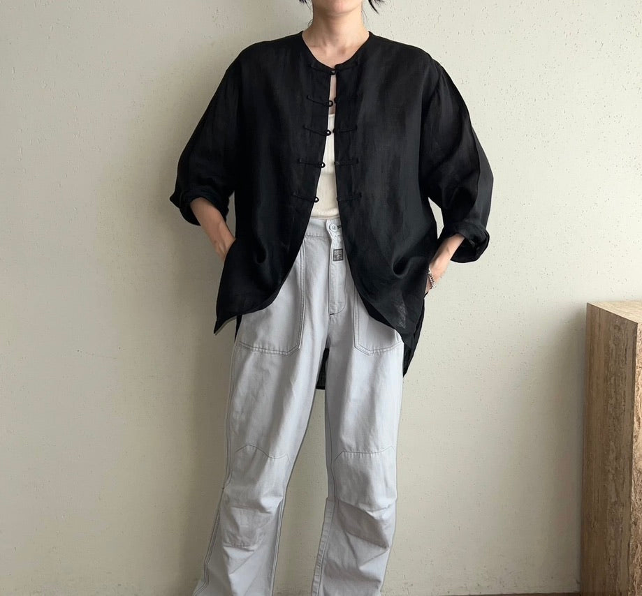 90s Asian Design Blouse Made in Italy
