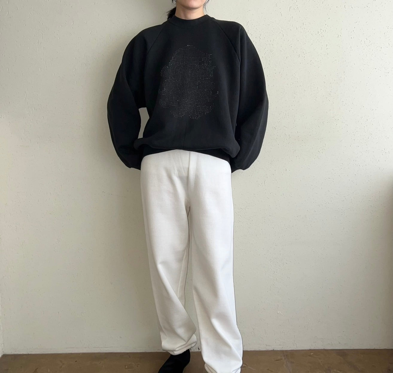 90s Hand Printed Sweater Made in USA
