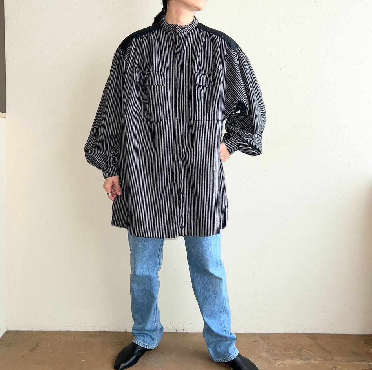90s Striped Blouse Made in Italy