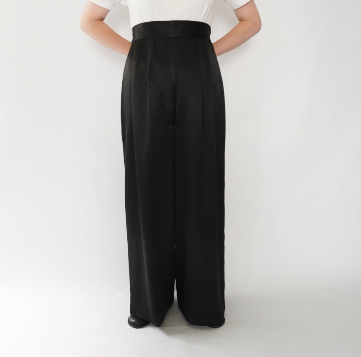 90s Black Wide Pants