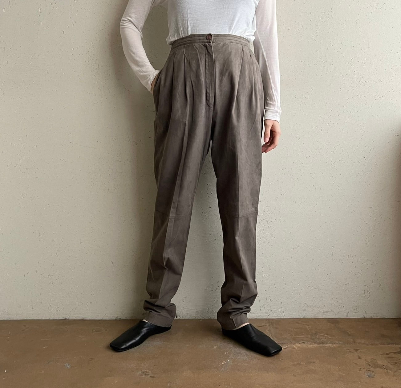 80s Suede Two-Piece Made in USA