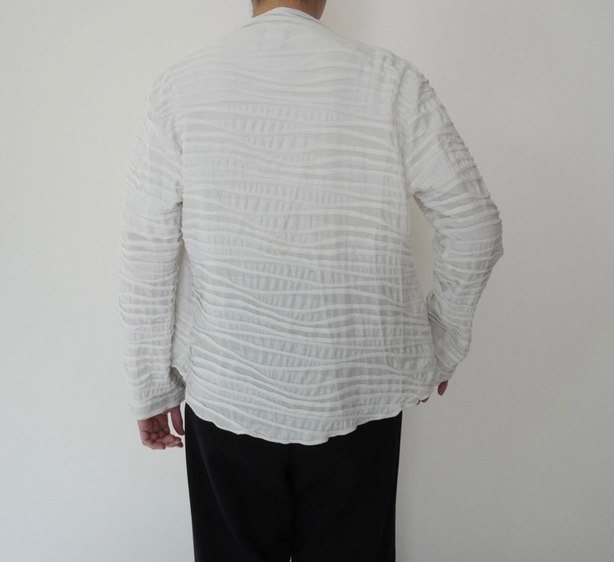 90s Pleated Cardigan Made in USA