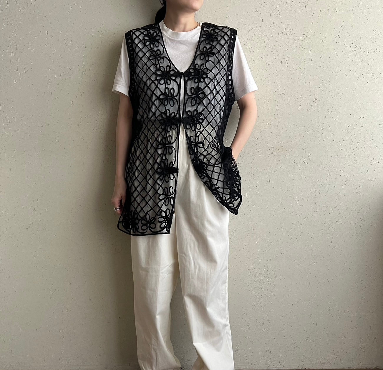 90s Sheer Mesh Vest