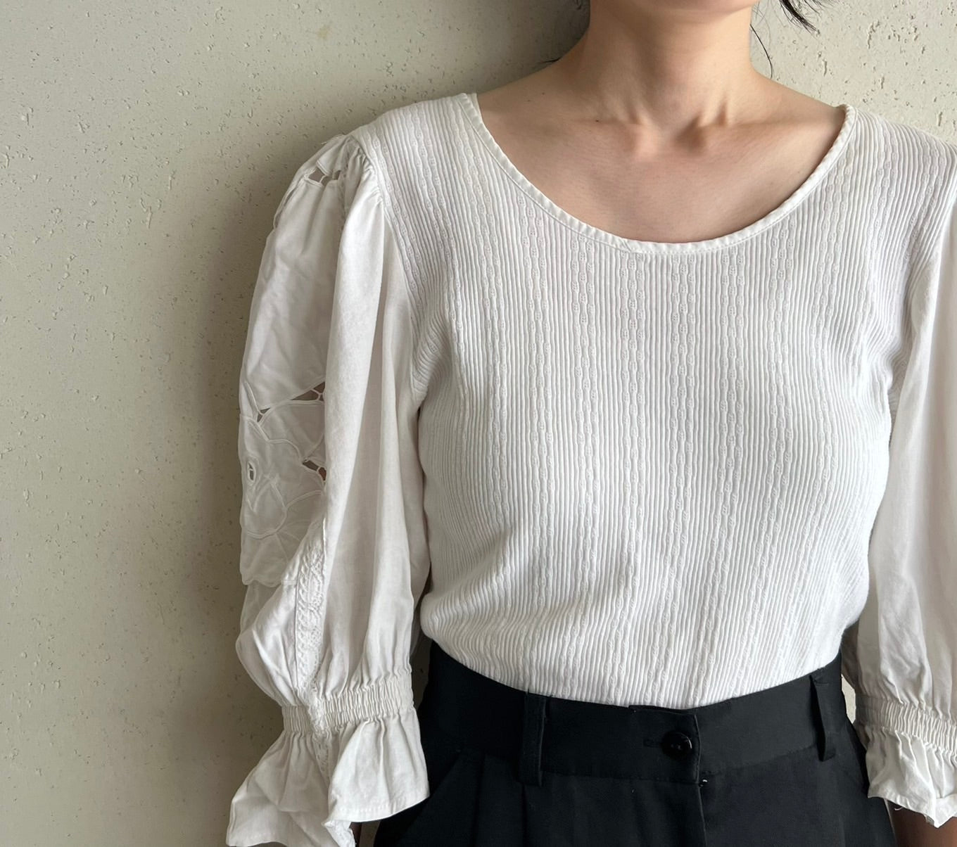 80s EURO Lace Design Top