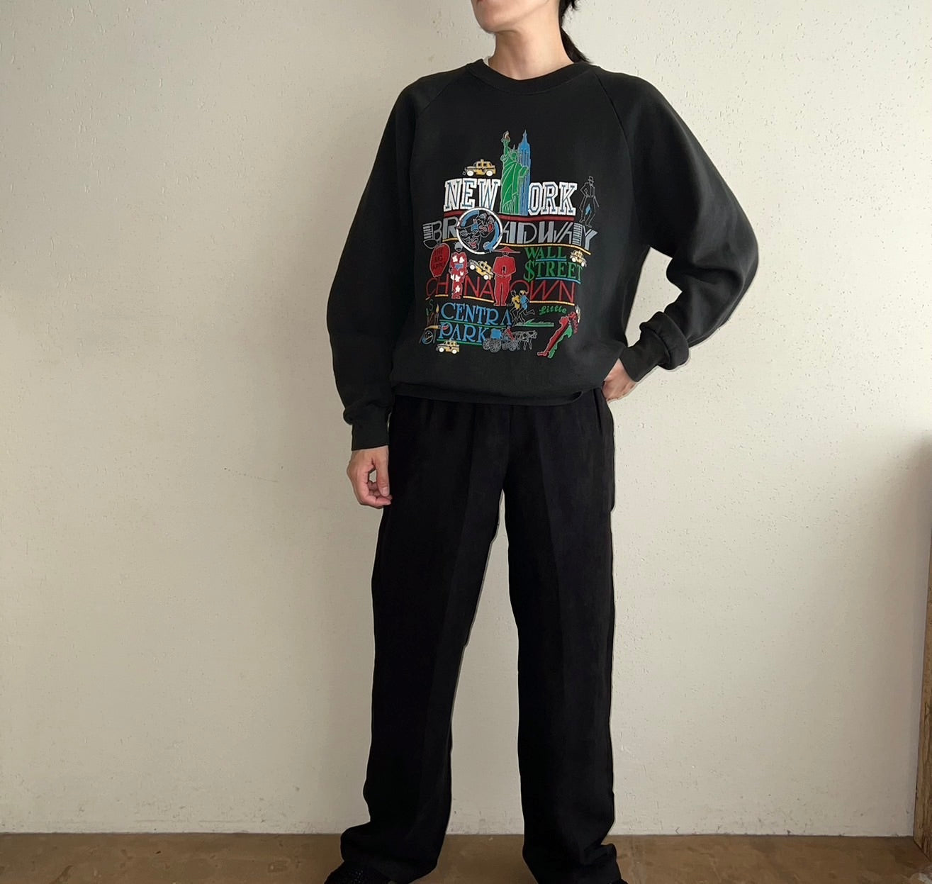 90s Printed Sweater Made in USA