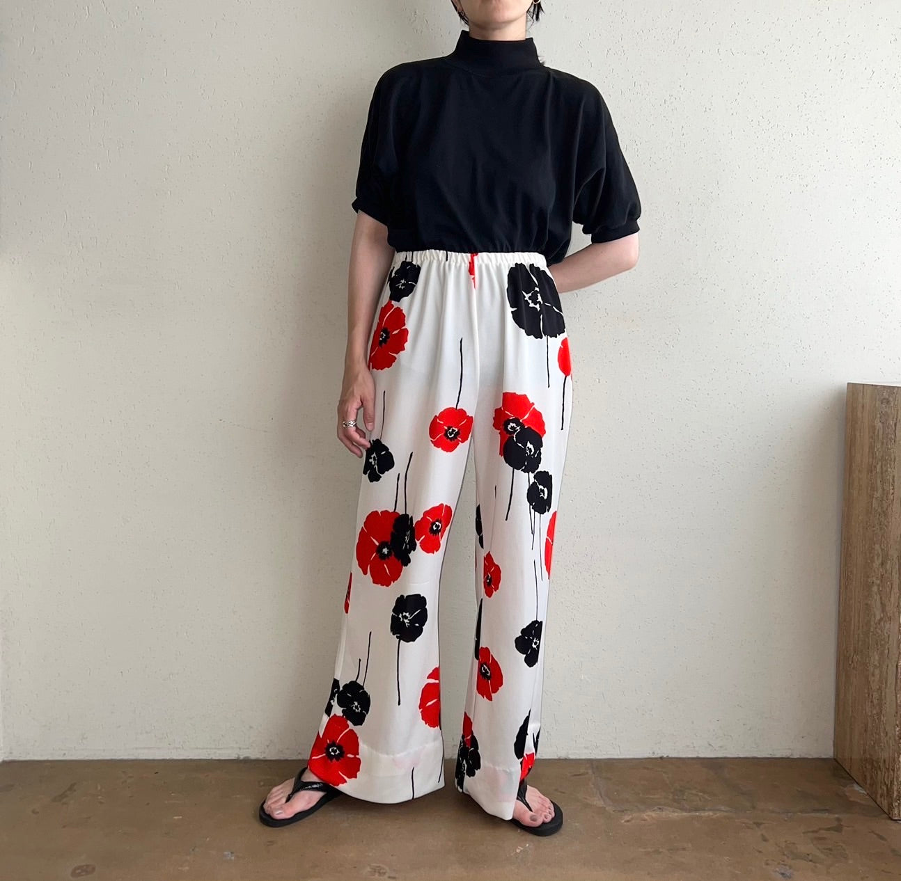 70s Floral Print Pants