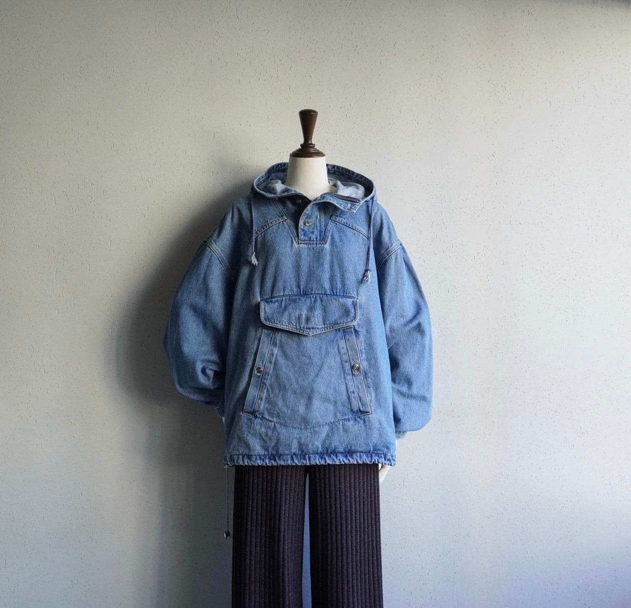 90s Denim Pullover Jacket