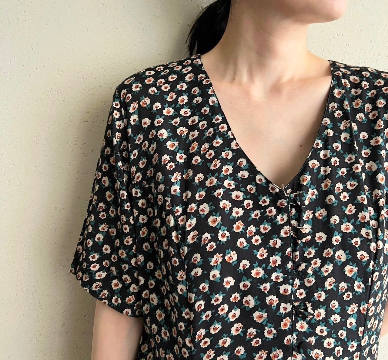 90s Printed Dress Made in Italy