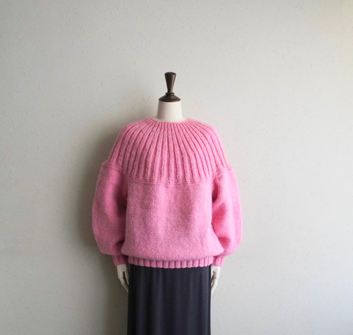 80s Ribbed Design Knit