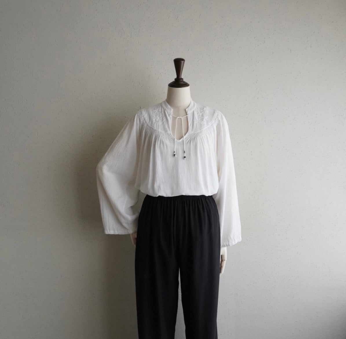 70s Cotton Embroidery Tunic
