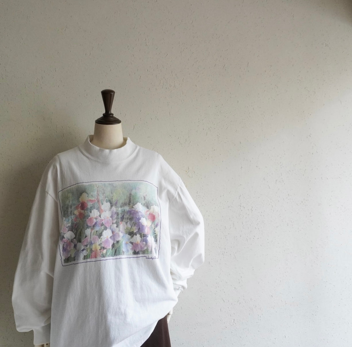 90s"Judy Buswell" Printed Long Sleeves T-shirt Made in USA