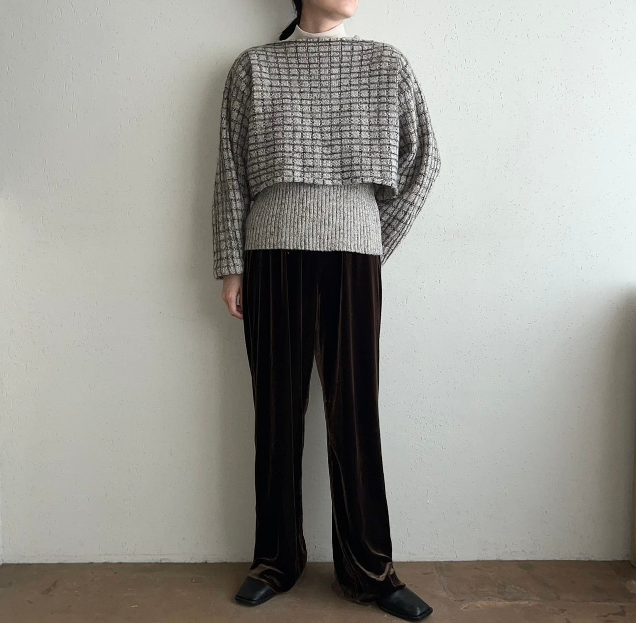 90s Cropped knit