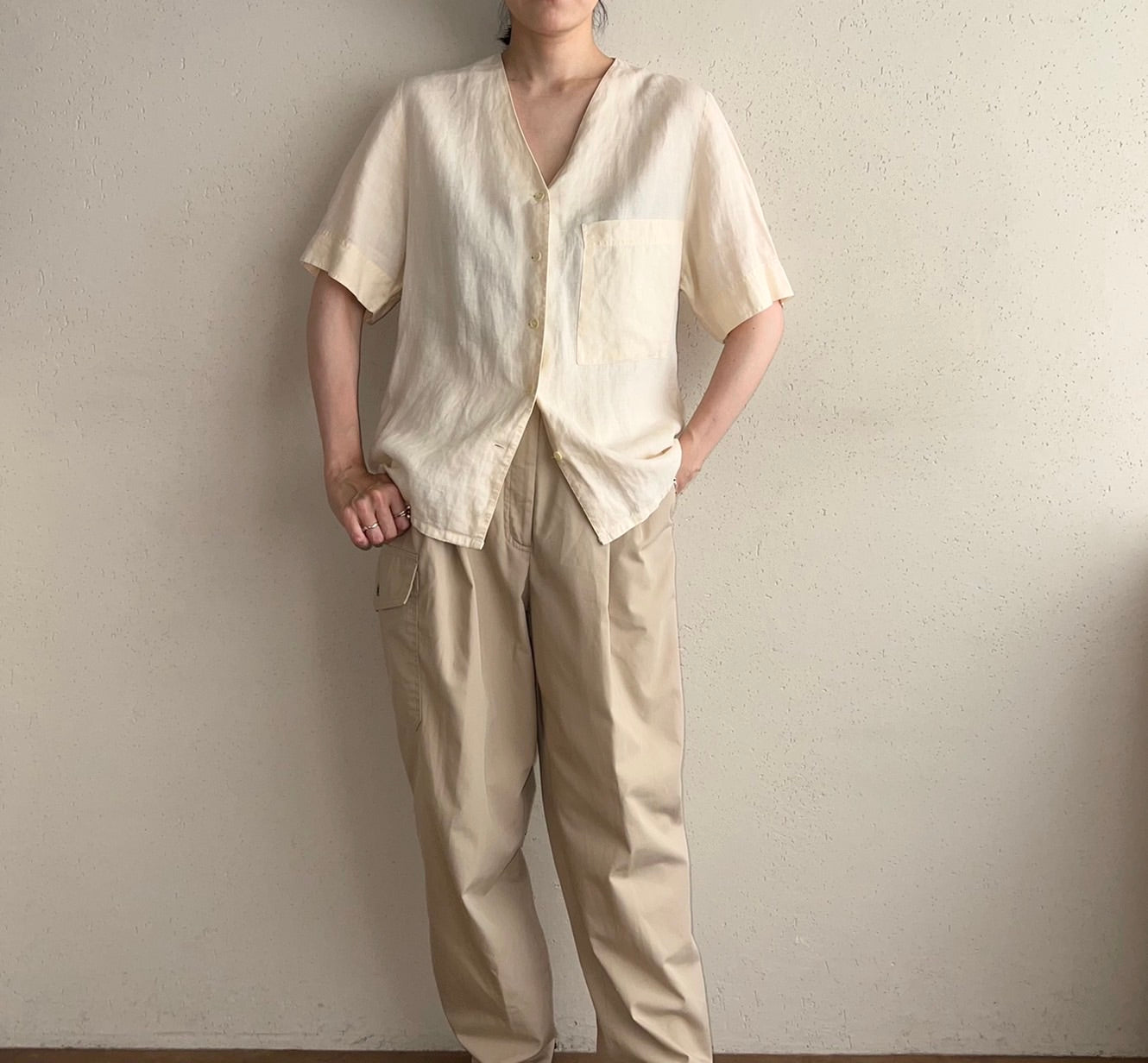 90s Linen Blouse