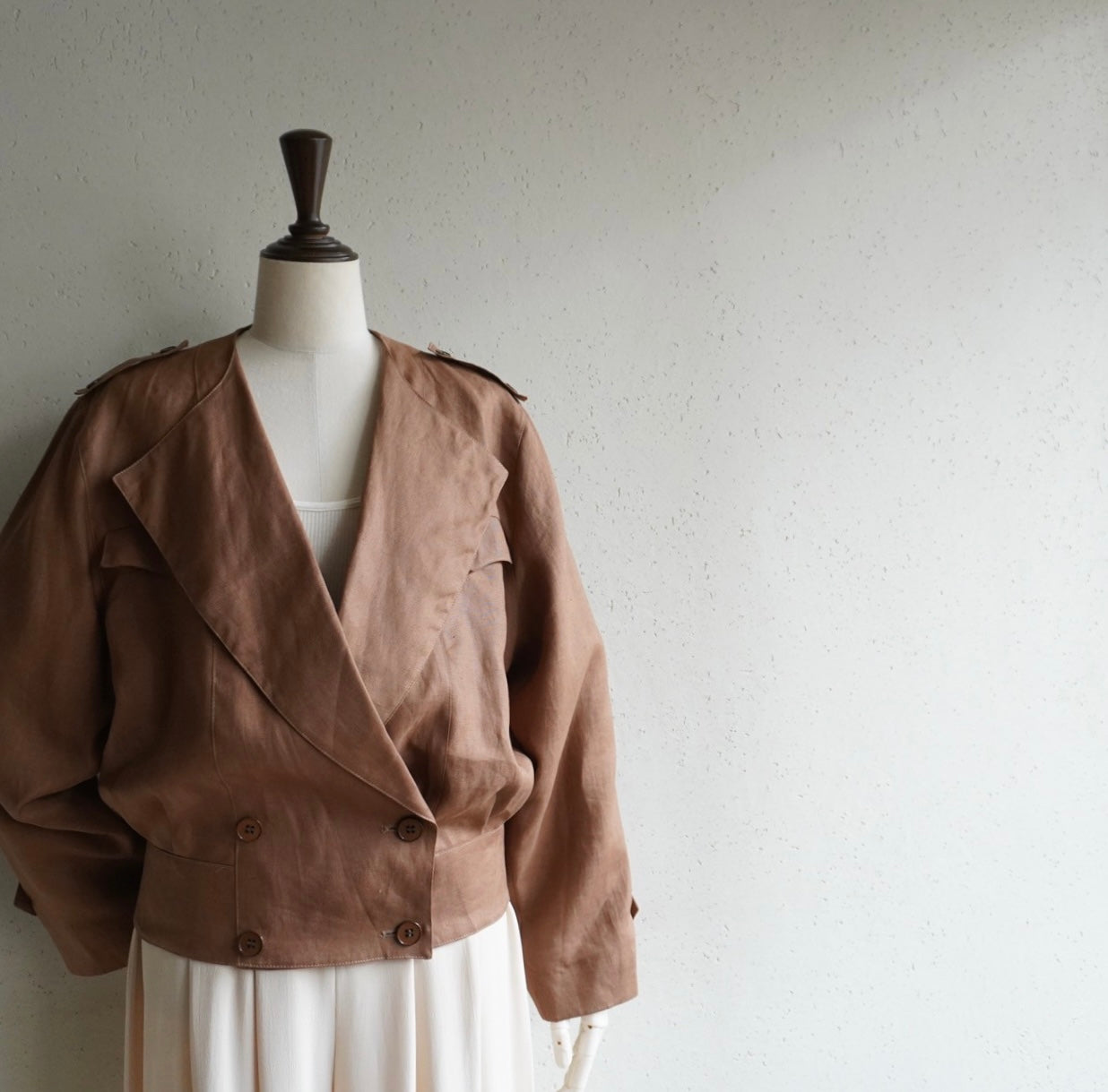 80s Linen Jacket Made in Italy