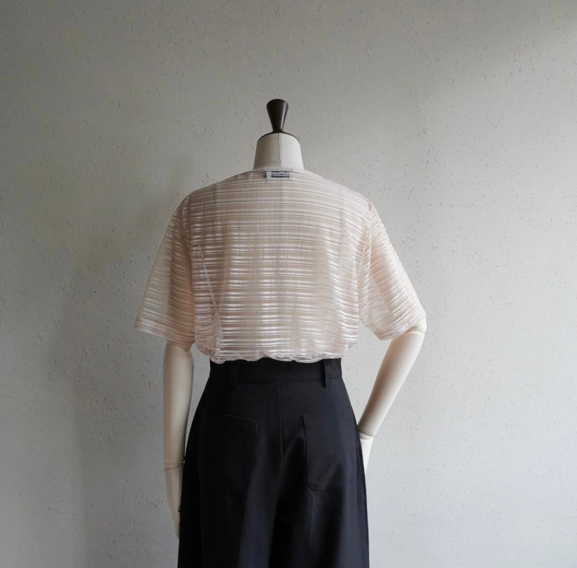 90s Striped Sheer Top Made in Italy