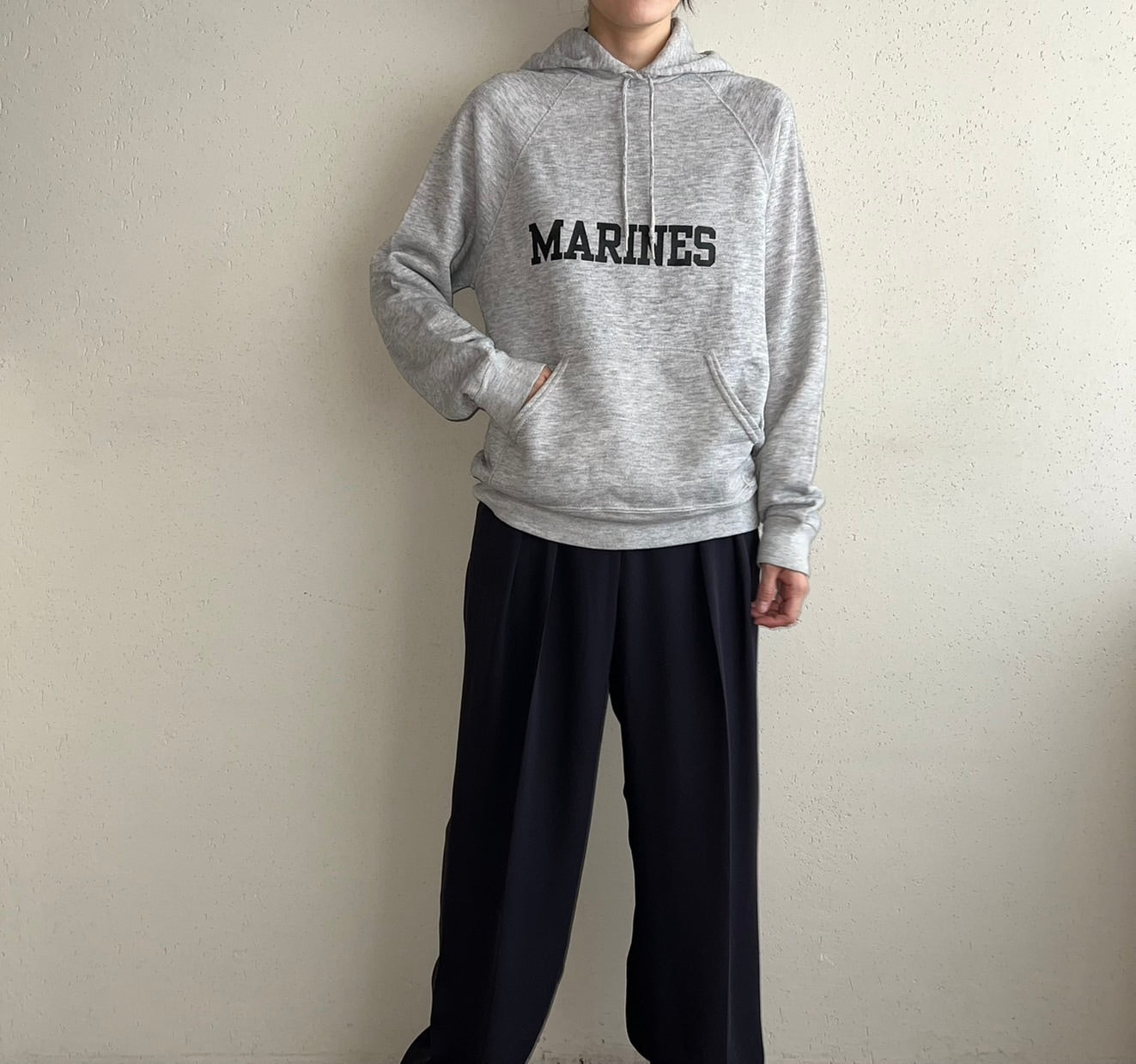 90s Hooded Sweater Made in USA
