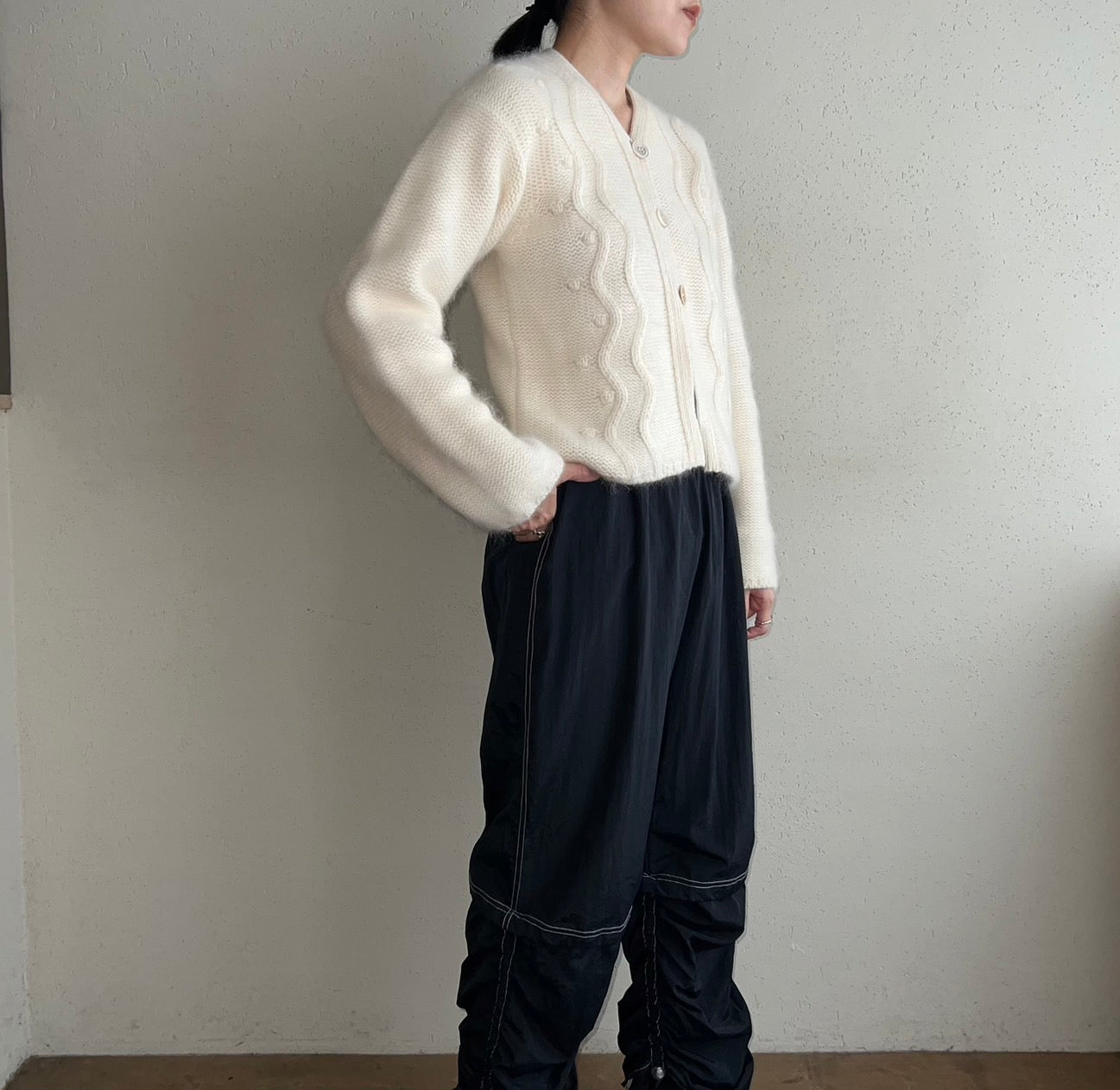 90s Angora Mohair Knit Cardigan Made in Spain