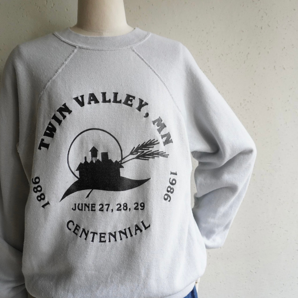80s Printed Sweater Made in USA