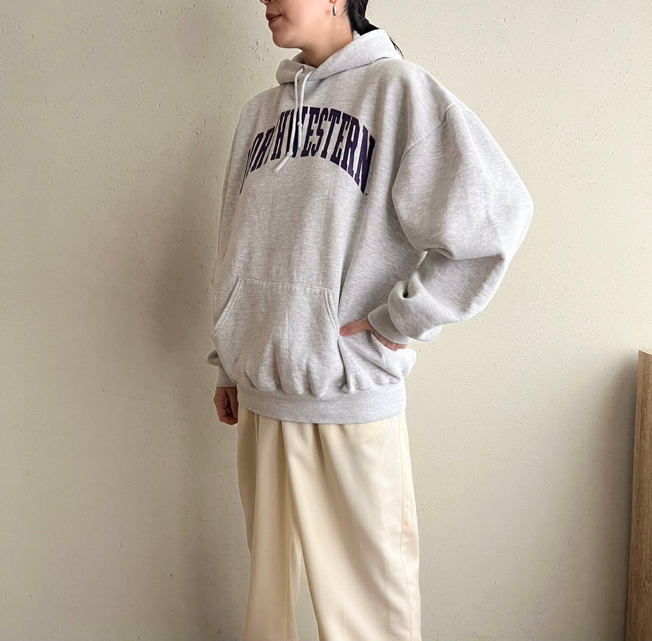 90s Hooded Sweater Made in USA