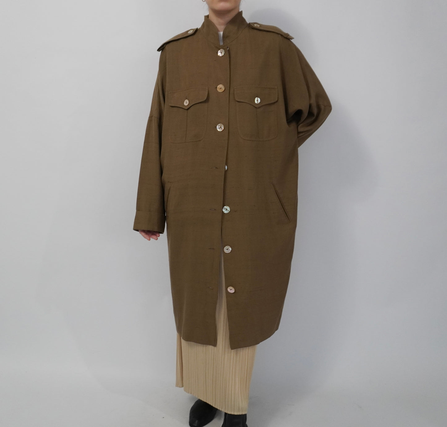 90s Design Silk Dress,Jacket