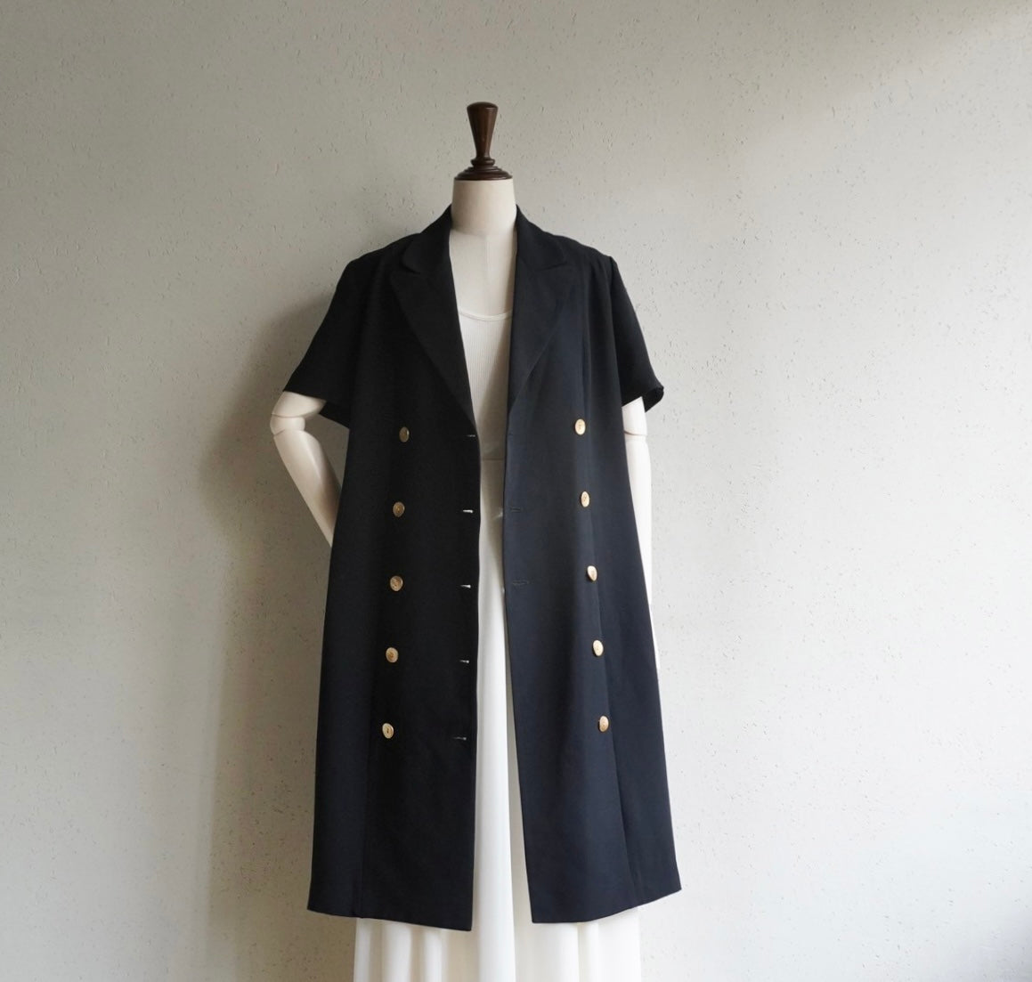 90s Black Long Jacket,Dress