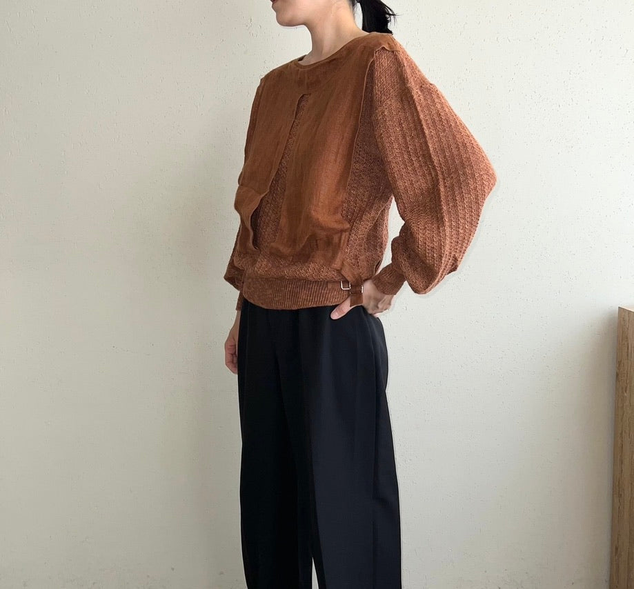80s EURO Design Knit Top