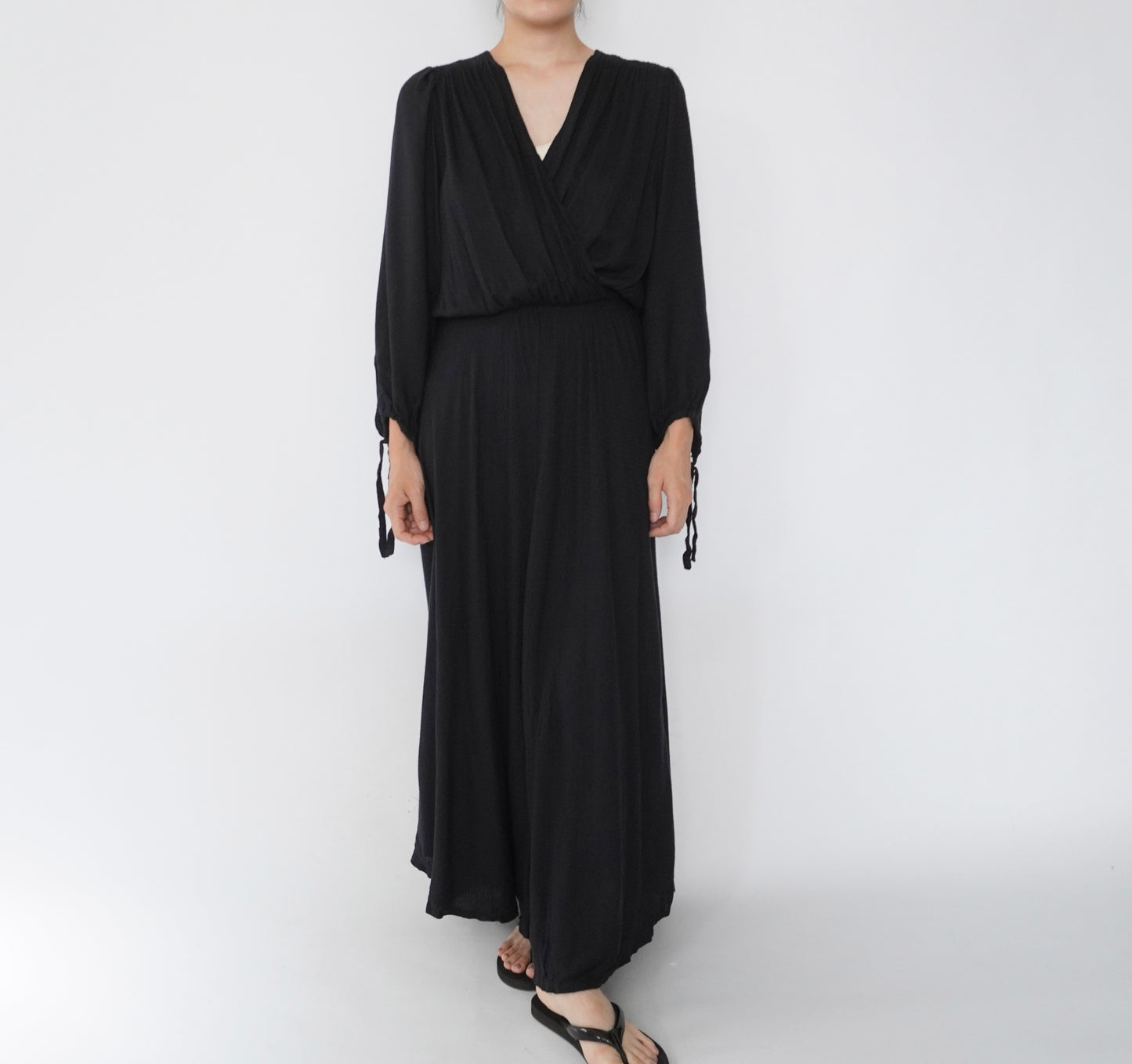90s EURO Design Black Dress