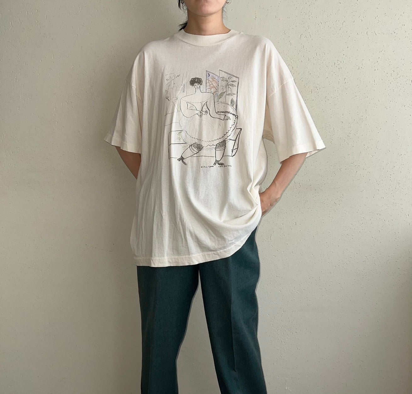 90s Printed T-shirt Made in USA