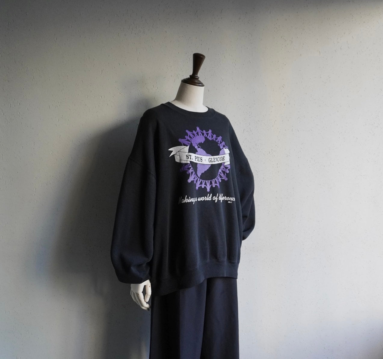 90s Printed Sweater Made in USA