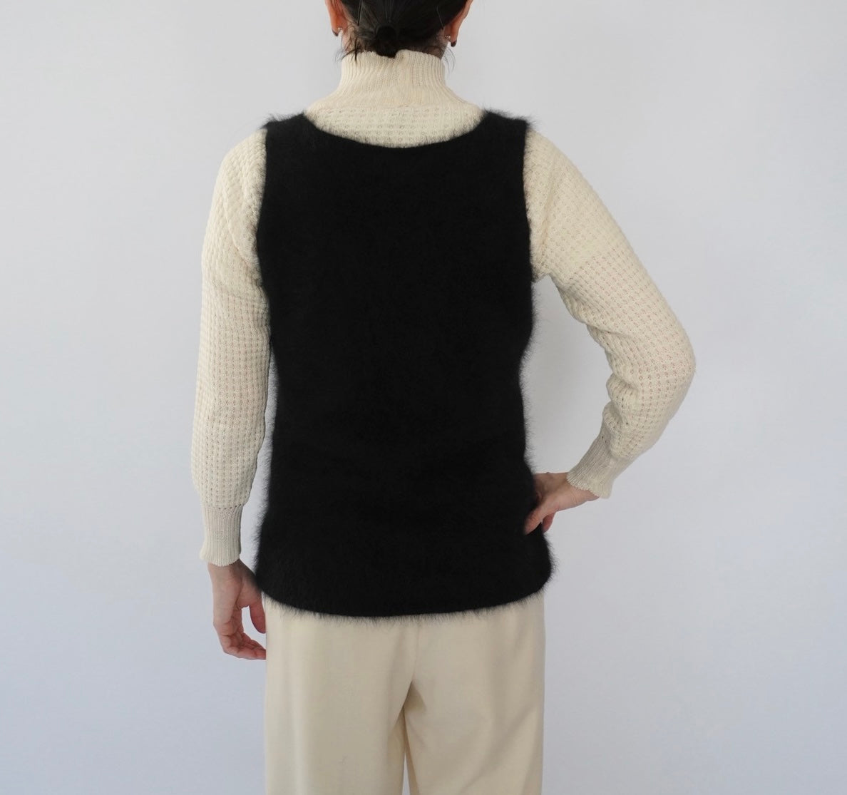 90s Angora Sleeveless Knit Top
