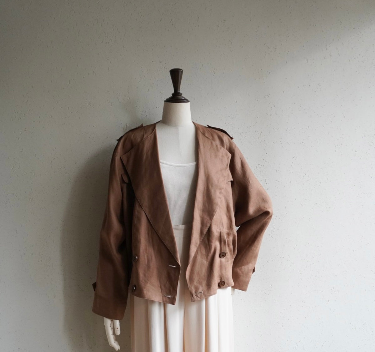 80s Linen Jacket Made in Italy