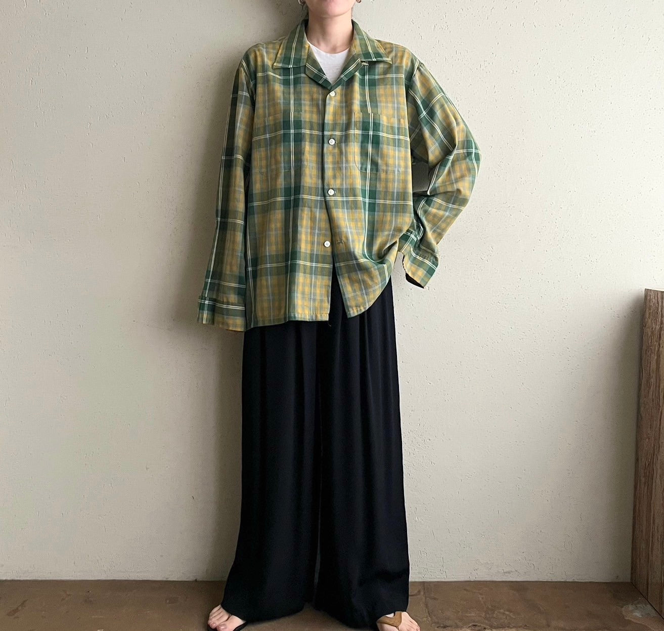 60s“Pennleigh” Plaid Shirt