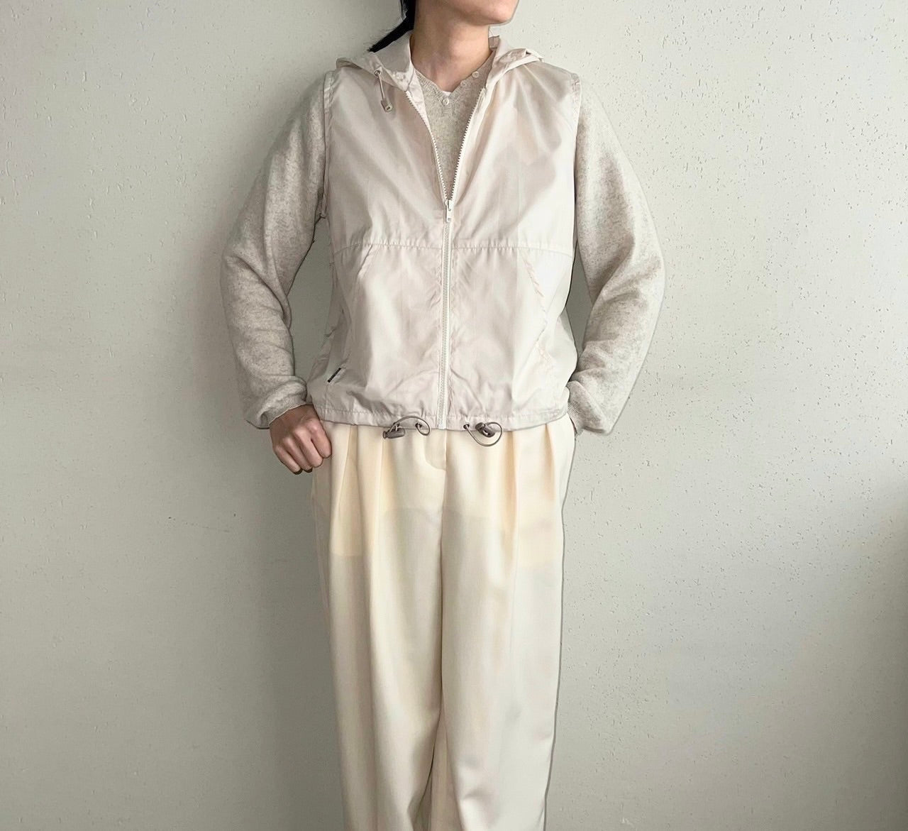 90s Sleeveless Zipped Top Dead Stock