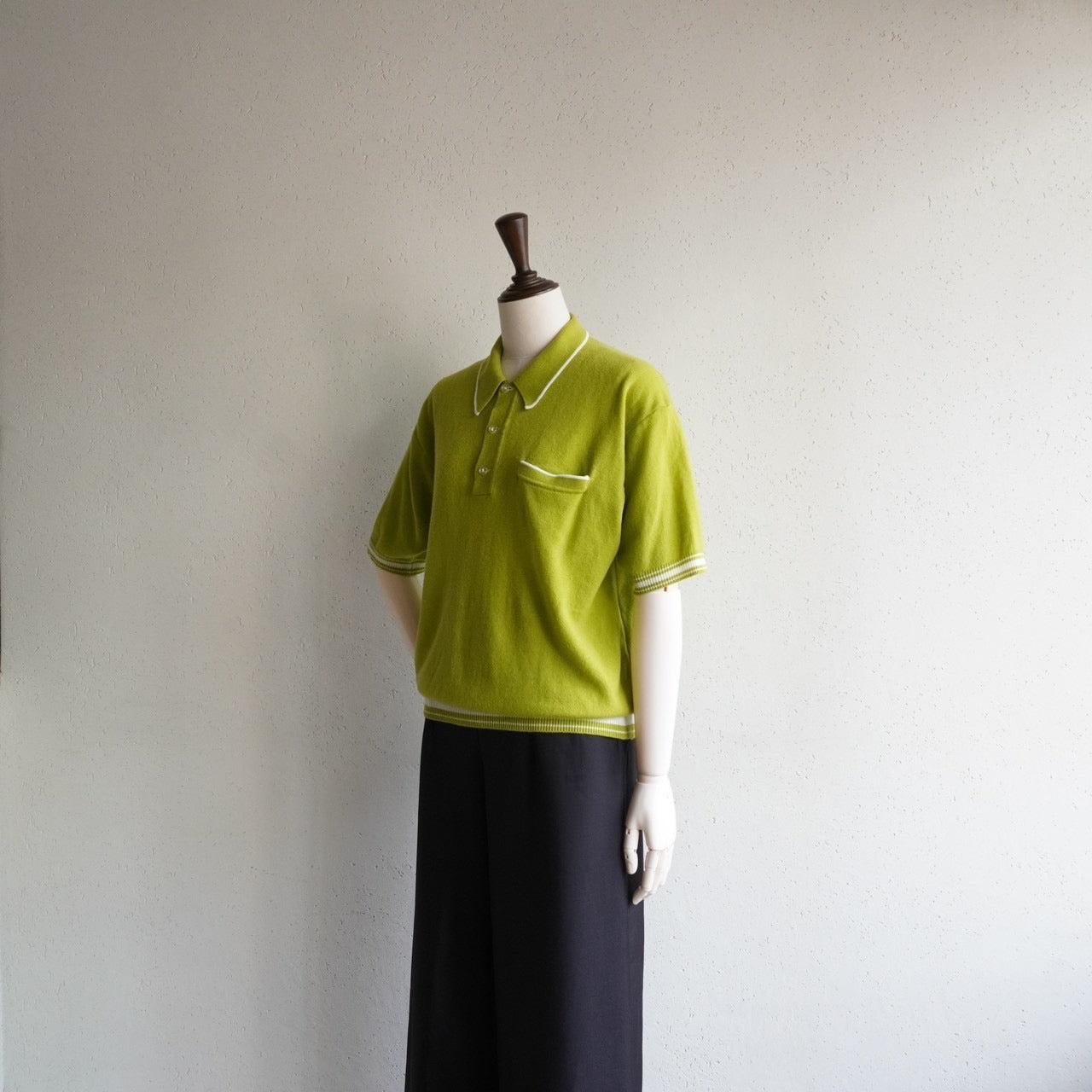 70s Green Knit Top