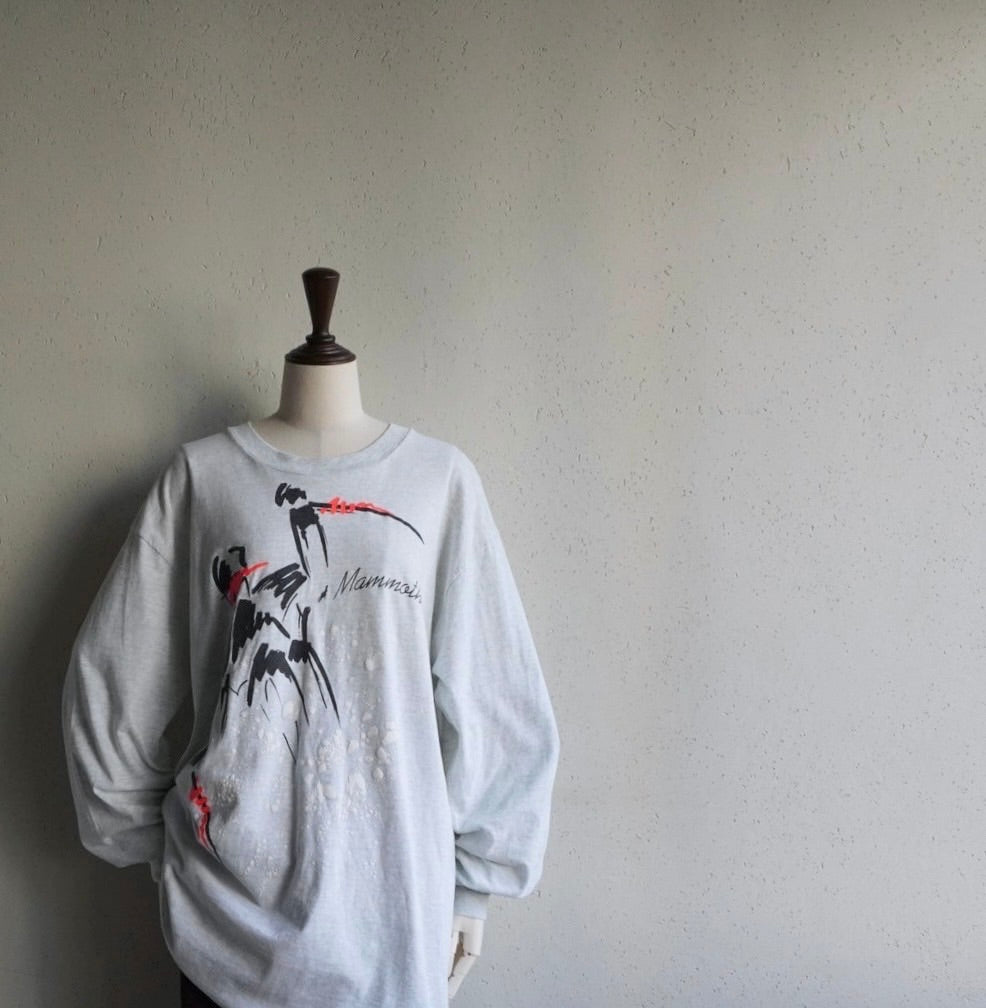 90s Printed Long Sleeves T-shirt Made in USA