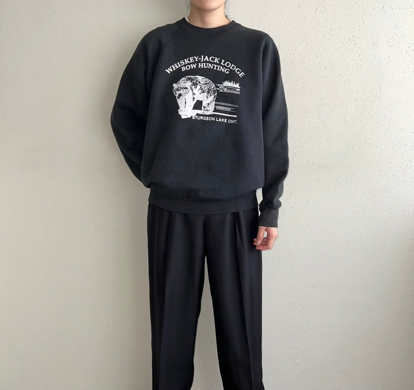 90s Printed Sweater Made in USA