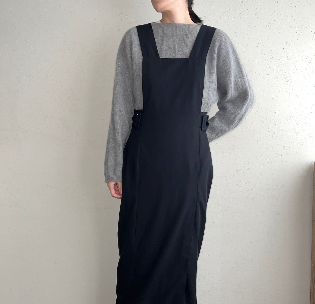 90s Black Design Dress