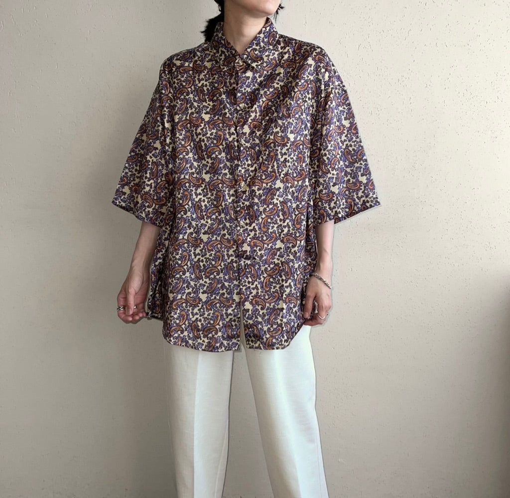 90s Paisley Blouse